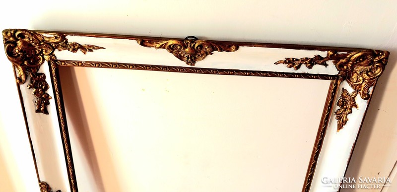 Hatalmas 100 cm fa antik Blondel kép keret ALKUDHATÓ Art deco design
