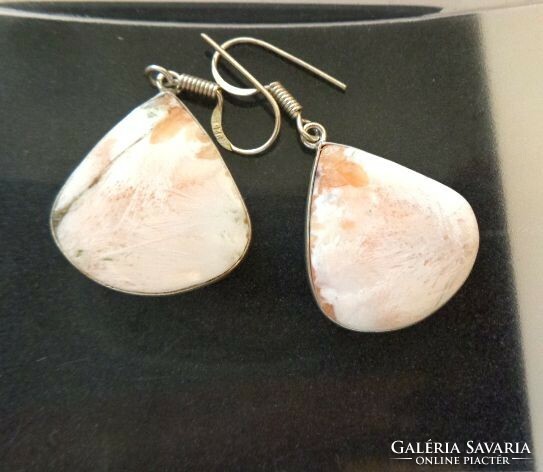 Skolecit mineral earrings