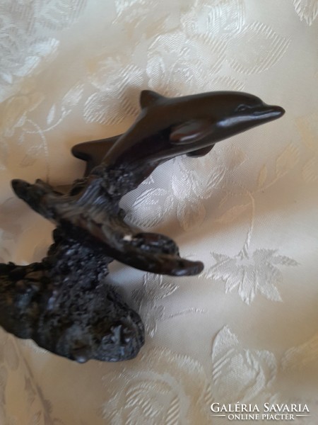 Műgyanta Thailand figurális delfin paros