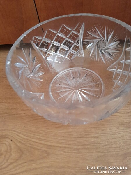 Lip lead crystal bowl 20 cm