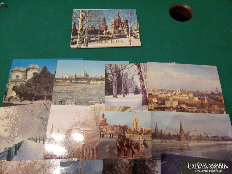 Moszkva 15  db képeslapon