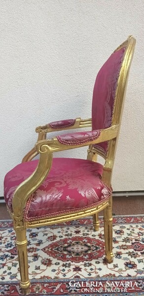 Neobarokk aranyozott karfás szék fotel. Alkudható!!