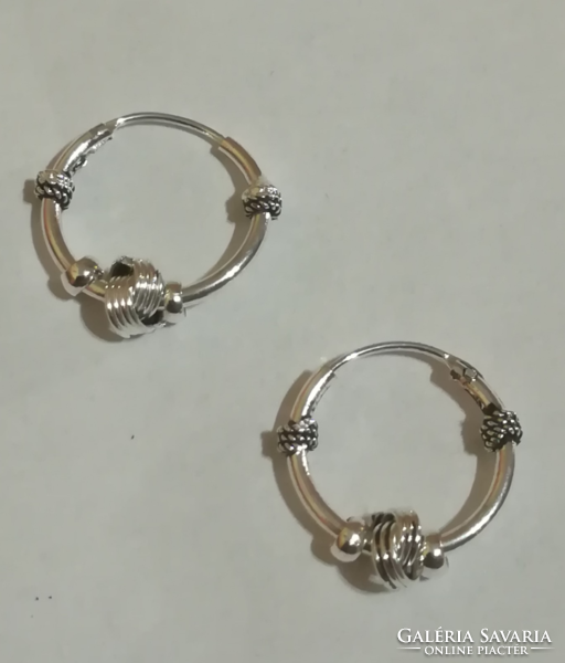 Silver plated earrings.