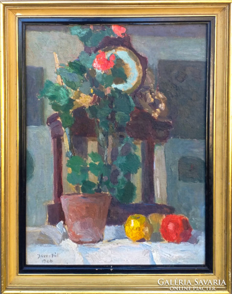 Jávor Pál (1880-1928) : Csendélet almával  1906