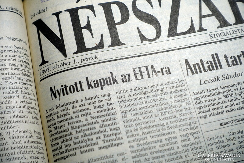 1993 X 1 / people's freedom / newspaper - Hungarian / daily. No.: 25659