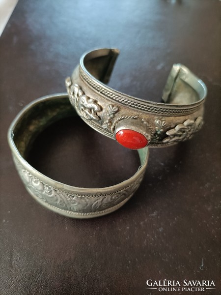 Silver-plated bracelet, 2 pcs