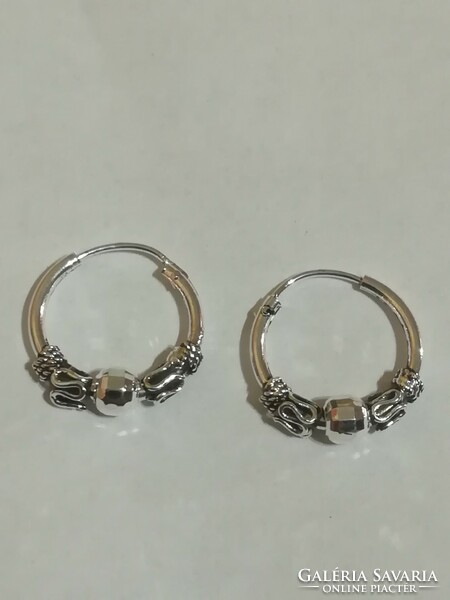 Silver plated earrings.