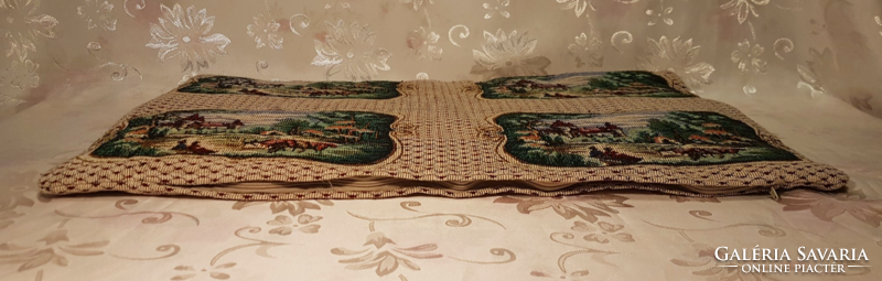 Cushion cover, moquette, zippered, flawless, 55 cm x 35 cm