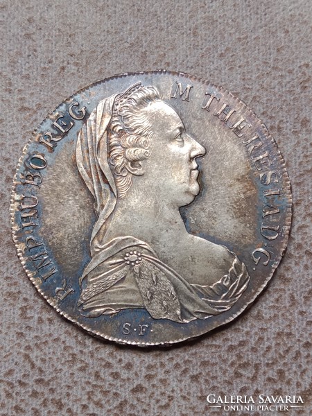Antik ezüst.  1780 1 tallér S.F. Mária Terézia INGYEN POSÁVAL