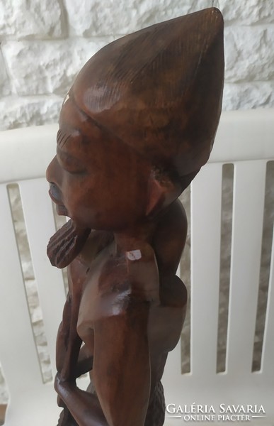 Afrikai fából faragott szobor eladó!