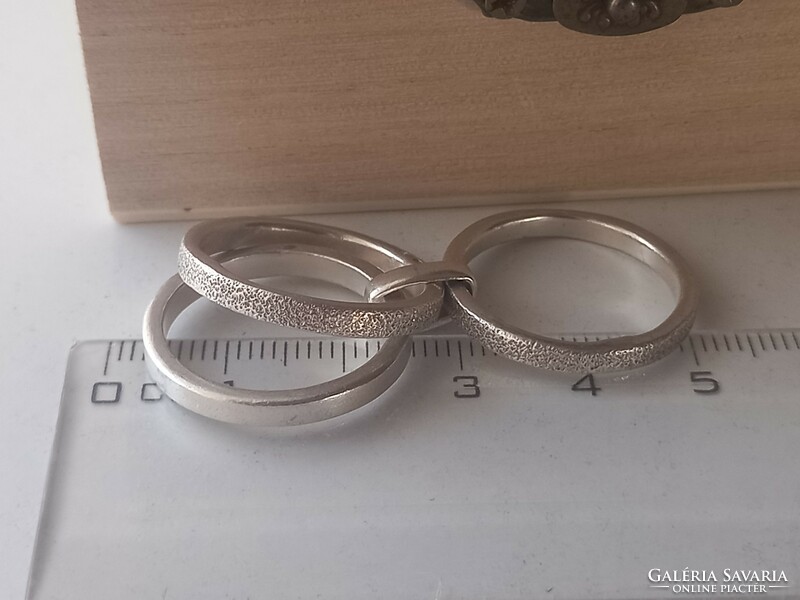Women's (3-piece) silver ring