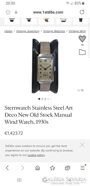 Art Deco 1930' SternWatch karóra