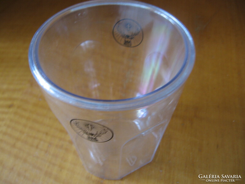 Gyűjtői Jägermeister dupla falú átlátszó műanyag pohár