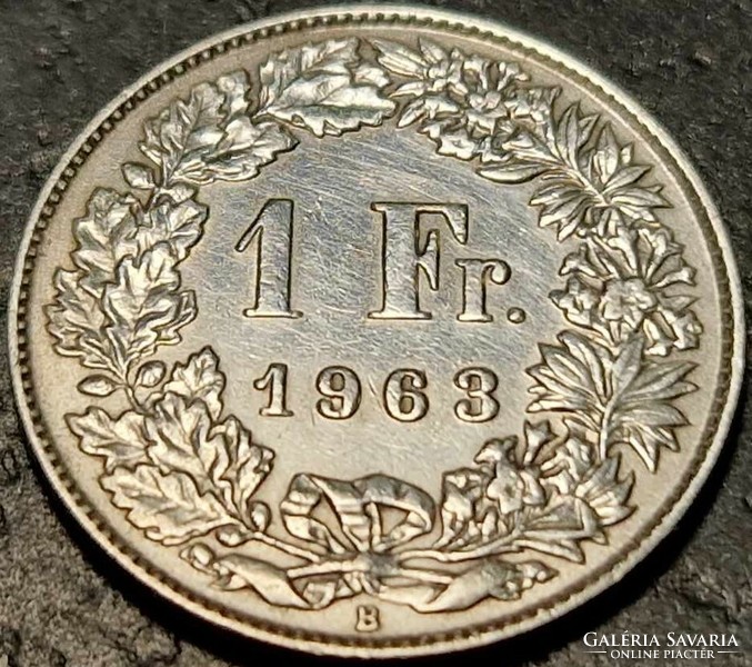Switzerland 1 franc, 1963.