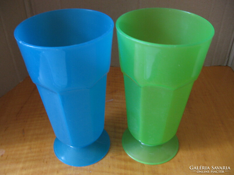 A pair of plastic cups with soles