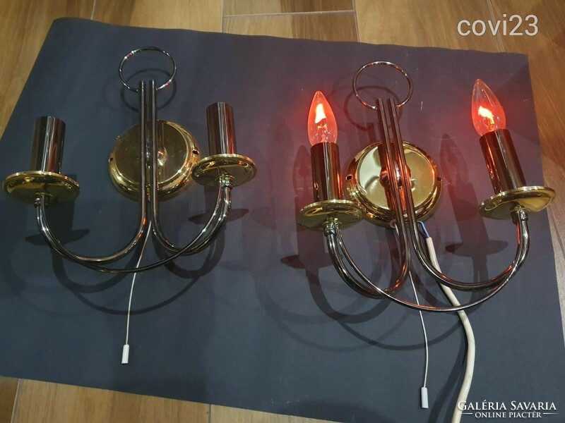 Retro wall flame black candle lamp paired with glimm bulb