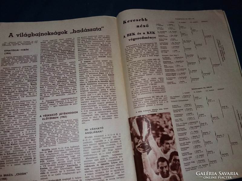 1966. június LABDARÚGÁS magyar labdarúgó újság magazin a képek szerint