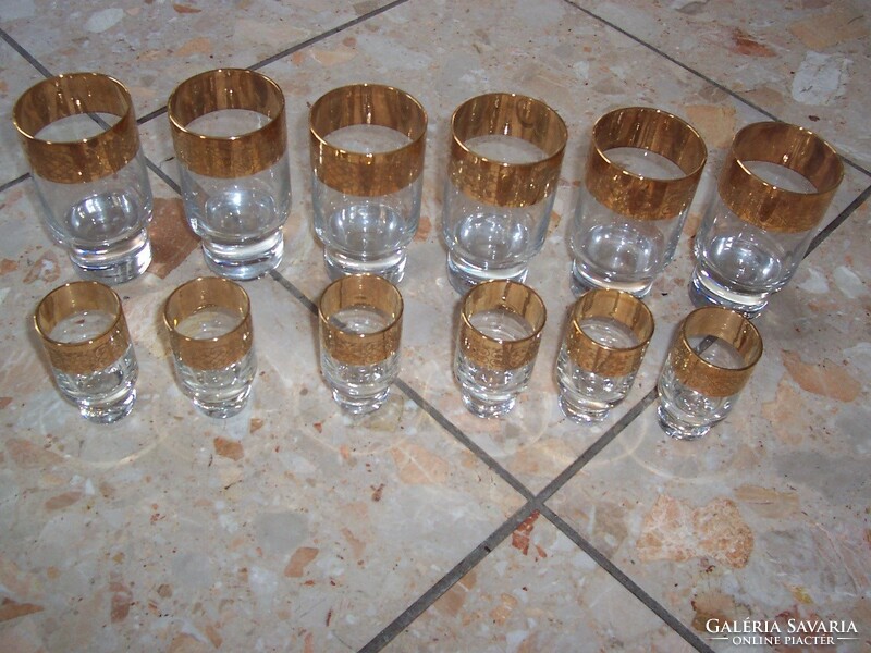 Wonderful set of 6 + 6 glasses
