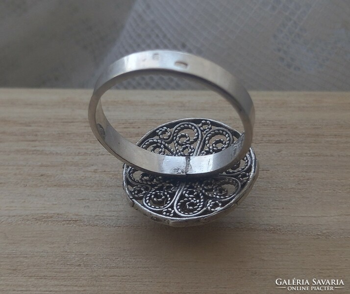 Filigrán női ezüst gyűrű