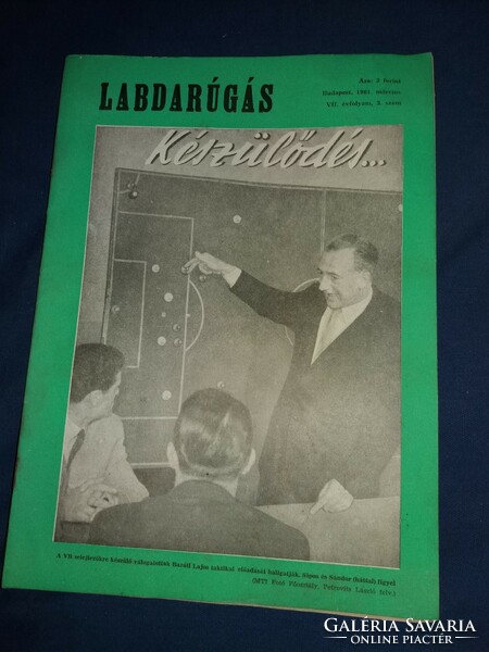 1961. március LABDARÚGÁS magyar labdarúgó újság magazin a képek szerint