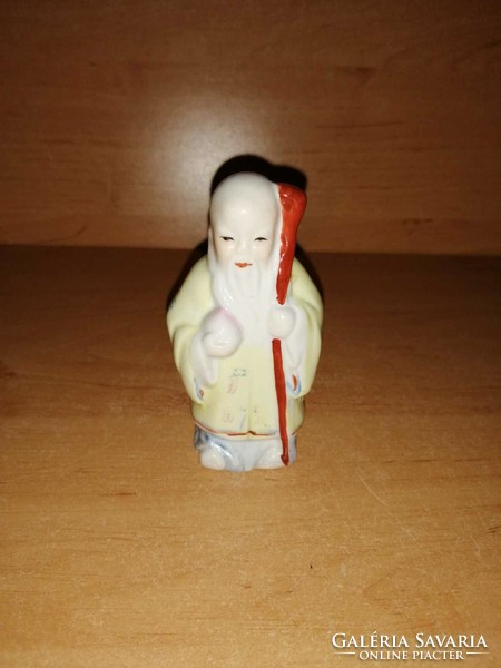 Lao - tzu, old Chinese sage porcelain figure - 8.5 cm high (po-2)