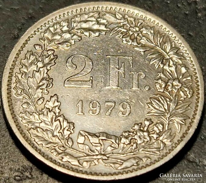 Switzerland 2 francs, 1979.