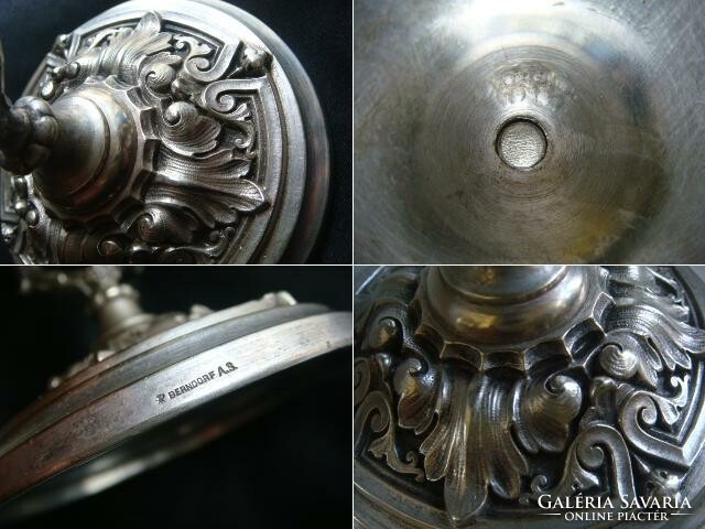 Dazzling antique silver-plated hotel bell butler bell for castles, hostels..