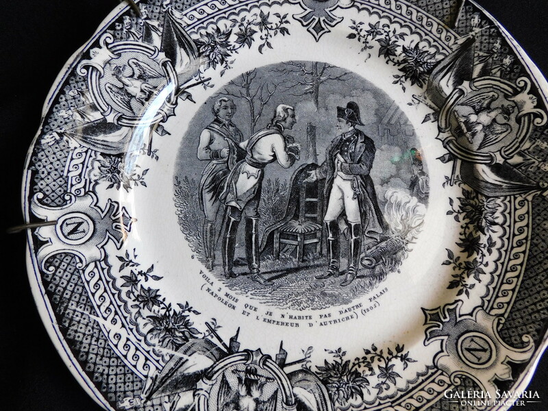 Sarreguemines Napoleon plate from the 1800s