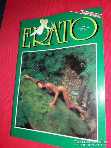1990. III. évfolyam 3. szám ERATO Művészet - erotika magazin újság aktposzterrel a képek szerint