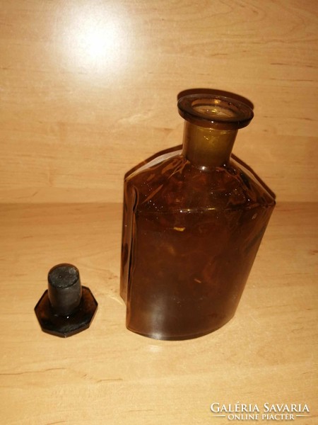 Régi gyógyszeres üveg - 21 cm magas (32/d)