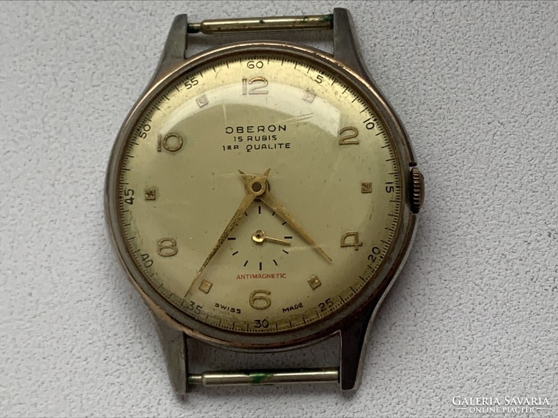 Oberon Swiss watch, 15 rubies, antimagnetic
