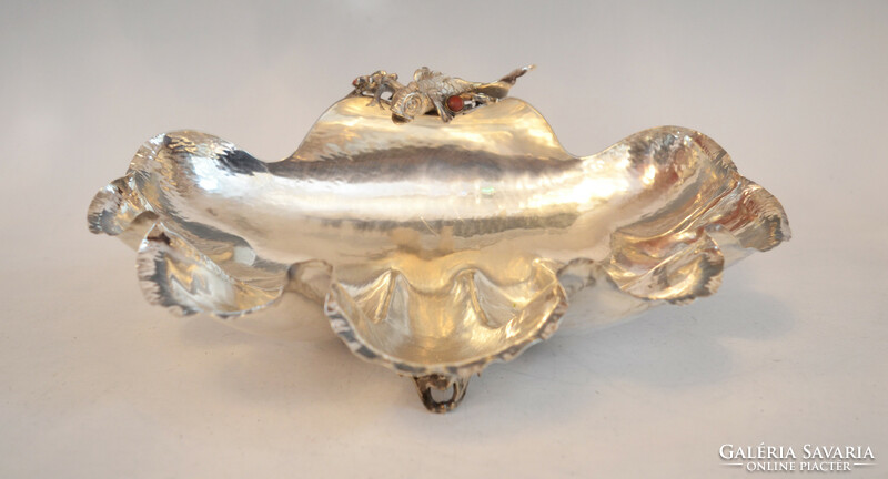 Silver fish bowl centerpiece / tray