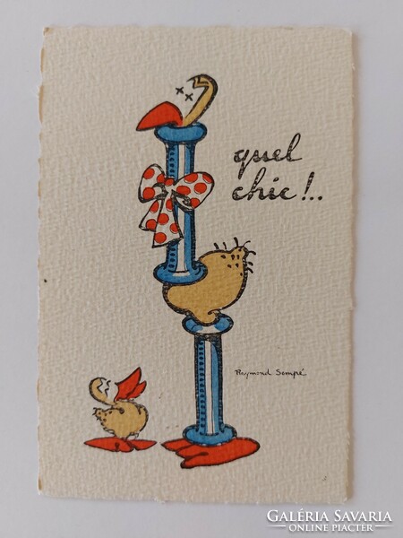 Old postcard graphic postcard humor ducks