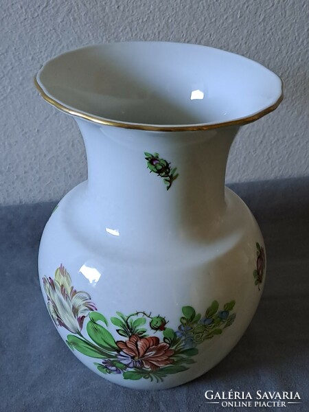 1.O. Herend flower pattern vase