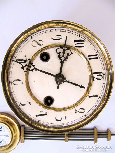 Antique wall clock, half striking mechanism, 19-1920 years