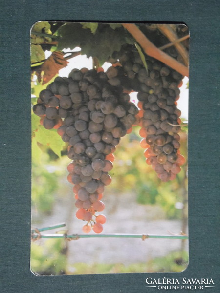 Kártyanaptár, Agroker, Agrotröszt, budapest, szőlő gyümölcs,1979 ,  (1)