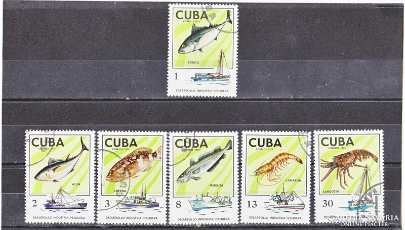 Kuba emlékbélyegek teljes-sor 1975