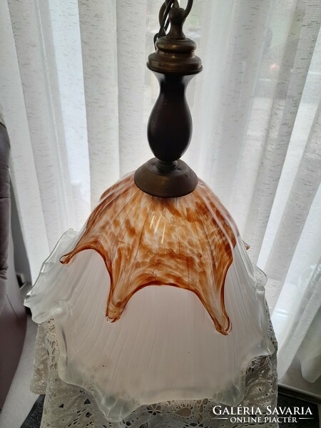 Murano glass chandelier with fixture