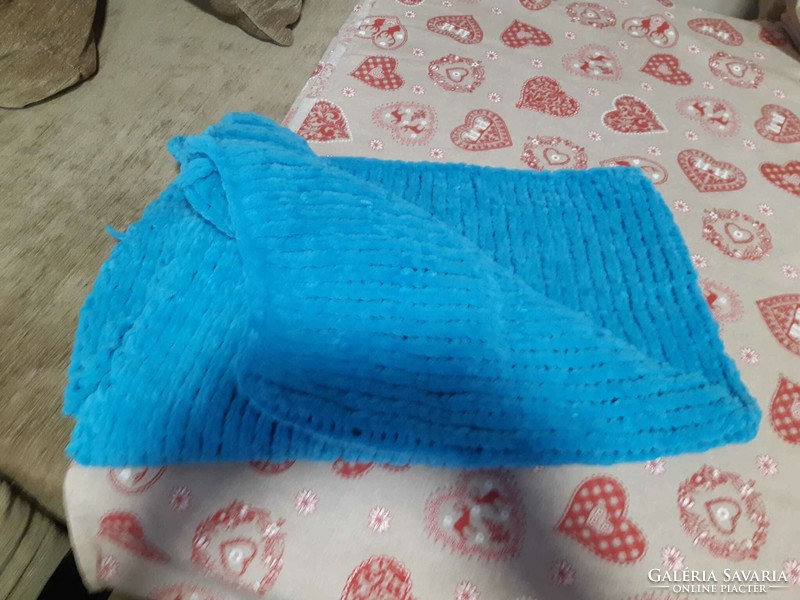 Hand-knitted baby blanket