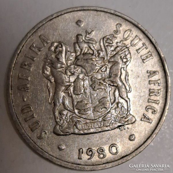 1980. South Africa 20 cents (804)