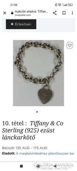Tiffany & Co. ezüst karkötő