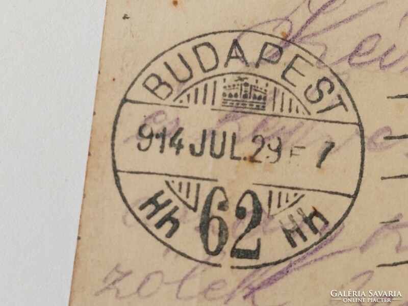 Régi képeslap 1914 fotó levelezőlap síelés szánkózás
