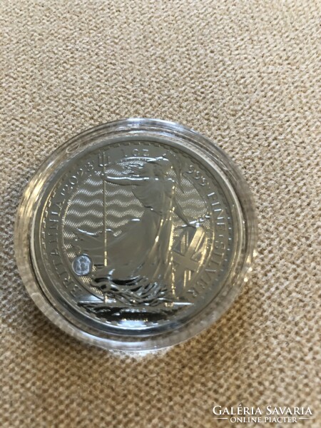 Britannia 2023 1 oz silver coin bunc iii. Charles, ruthenium plated, gilt, 3d