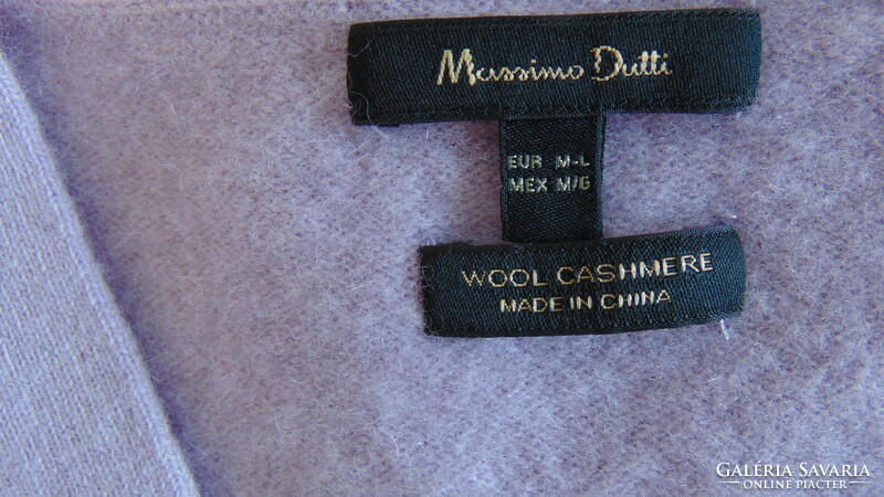 Elegant women's wool cardigan, 95% wool + 5% cashmere, m / l