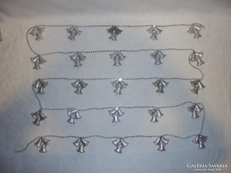 Retro Christmas tree garland - 25 bell shapes, 2.7 meters