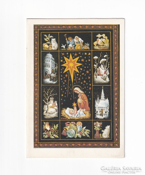 K:029 religious Christmas card (fold out)