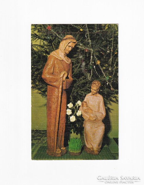 K:018 Karácsony képeslap Vallásos