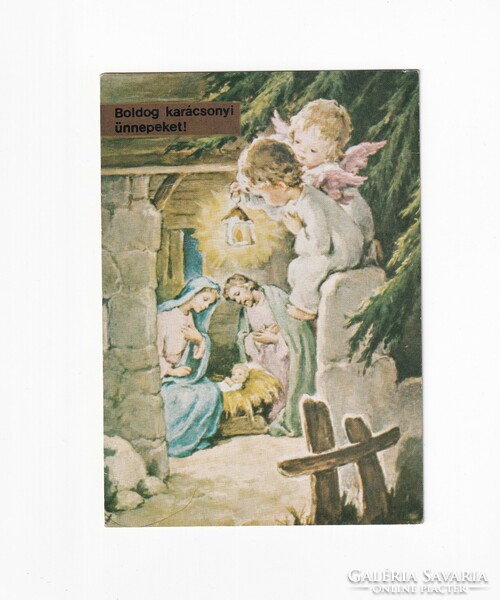 K:028 Karácsonyi képeslap Vallásos