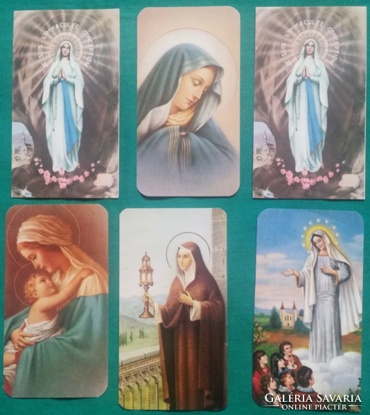 6 Pcs. Prayer picture, holy picture, (3.)