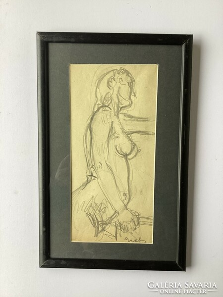 Margit Gräber (1895-1993), female nude study.